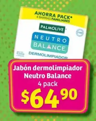 Soriana Híper Jabón dermolimpiador Neutro Balance 4 pack oferta