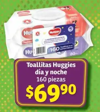 Soriana Híper Toallitas Huggies día y noche 160 piezas oferta