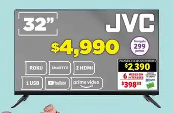 Soriana Híper JVC SMART TV 32" oferta