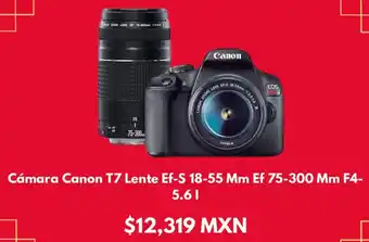 Sears Cámara Canon T7 Lente Ef-S 18-55 Mm Ef 75-300 Mm F4- 5.61 oferta