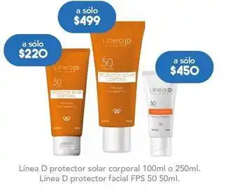 Farmacia San Pablo Linea d - protector solar corporal oferta