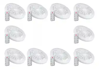 Mercado Libre 10 Pack Foco Led 30w Ventilador Control Remoto Luz Blanca Luz Blanco frío oferta