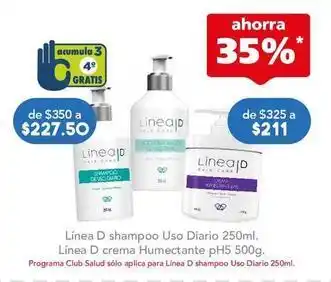 Farmacia San Pablo Linea d - shampoo uso diario oferta