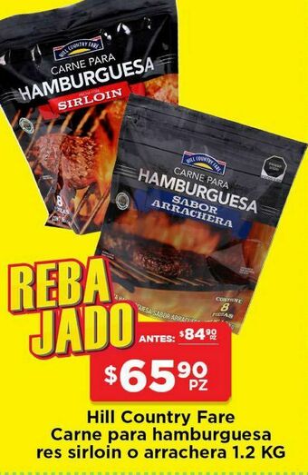 HEB Hamburguesa de res hill country fare oferta