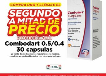 HEB Medicamentos combodart 30 capsulas oferta