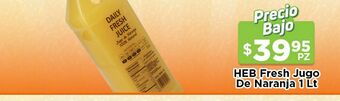 HEB Jugo de naranja heb 1 lt oferta