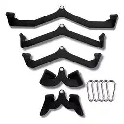 Mercado Libre Kit Agarre Jalon Remo Grip Polea Espalda Ejercicio Gym 5 Pcs oferta