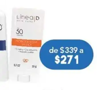 Farmacia San Pablo Línea D protector solar en stick FPS 50 20g. Programa Club Salud sólo aplica para Línea D shampoo Anticaspa 250ml. oferta