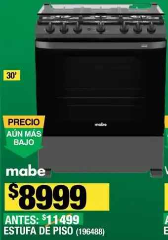 The Home Depot ESTUFA DE PISO 30" oferta