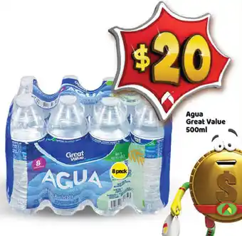 Bodega Aurrerá Aqua Great Value 8x500ml oferta
