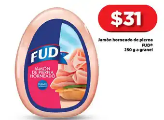 Bodega Aurrerá Jamón Horneado de Plerna FUD 250g oferta