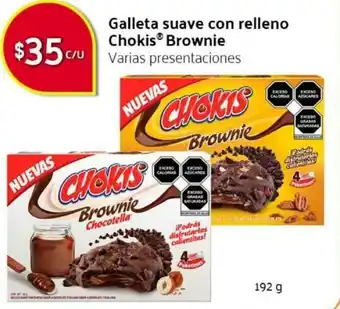 Galleta Suave con Relleno Chokis Brownie 192g