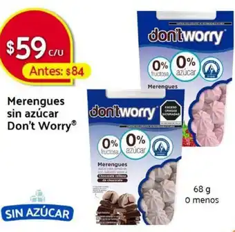 Walmart Express Merengues Sin Azúcar Don't Worry 68g oferta