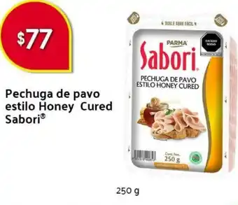Pechuga de Pavo Estilo Honey Cured Sabori 250g