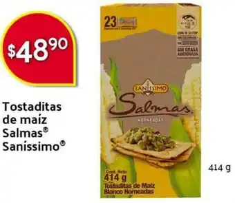 Tostaditas de Maíz Salmas Saníssimo 414g
