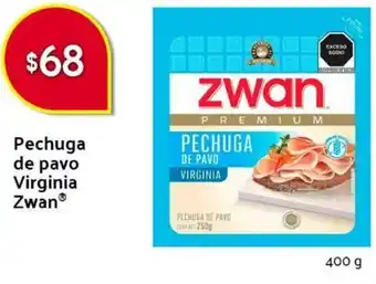 Walmart Express Pechuga de Pavo Virginia Zwan 400g oferta