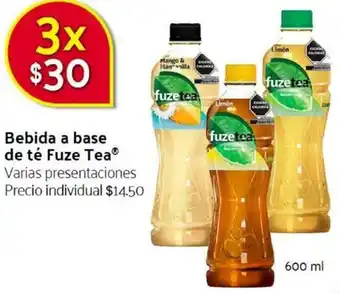Walmart Express Bebida a Base de Té Fuze Tea 600ml oferta