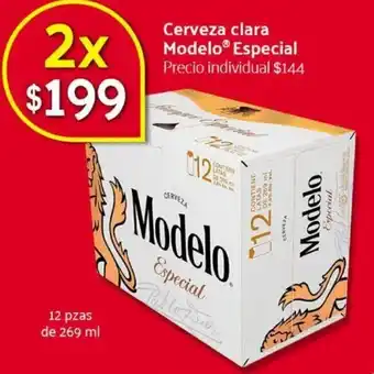 Cerveza Clara Modelo Especial 12 pzas 269ml