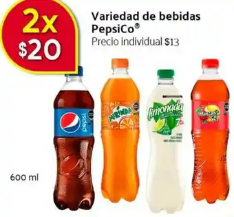 Variedad de Bebidas PepsiCo 600ml