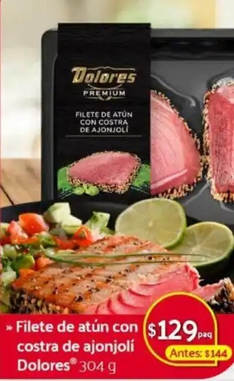 Filate de Atún con Costra de Ajonjoli Dolores 304g