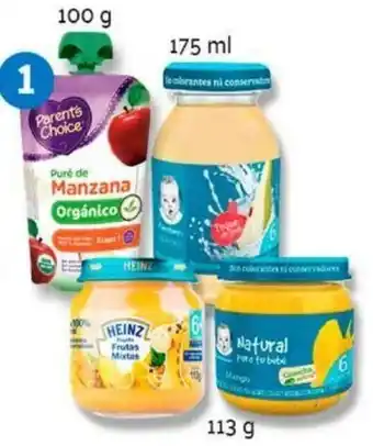 Variedad de Jugos p Papillas para Niños Pequeños 100g/ 175ml/ 113g