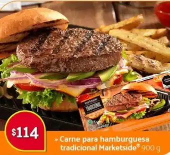 Carne para Hamburguesa Tradicional Marketside 900g