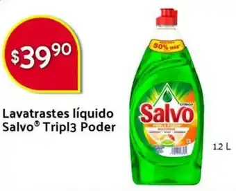 Walmart Express Lavatrastes Líquidos Salvo Tripl3 Poder 1.2L oferta