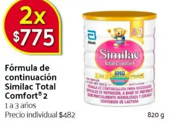 Fórmula de Continuación Similac Total Comfort 2 820g