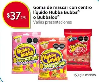 GOma de Mascar con Centro Líquido Hubba Bubba o Bubbaloo 153g