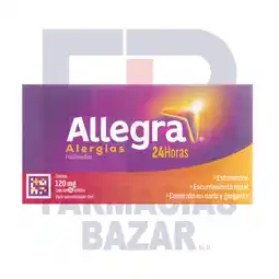 Farmacias Bazar ALLEGRA 120MG 10 TABLETAS oferta