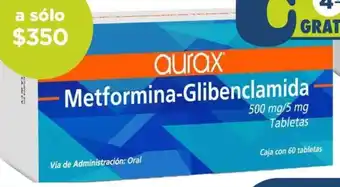 Farmacia San Pablo Metformina-Glibenclamida 500mg/5mg Tabletas oferta