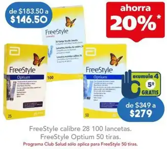 Farmacia San Pablo FreeStyle calibre 28 100 lancetas oferta
