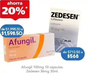 Farmacia San Pablo Afungil 100mg 10 cápsulas oferta