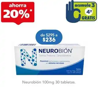 Farmacia San Pablo Neurobión 100mg 30 tabletas oferta