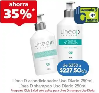 Farmacia San Pablo Línea D acondicionador Uso Diario 250ml oferta