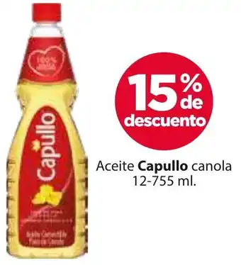 Aceite Capullo canola 12-755ml