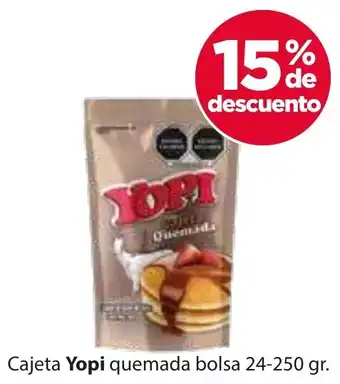 Cajeta Yopi quemada bolsa 24-250gr