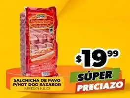 Salchichas de pavo