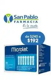 Farmacia San Pablo Microlet - 100 lancetas oferta