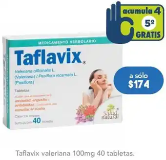 Farmacia San Pablo Taflavix valeriana 100mg 40 tabletas oferta