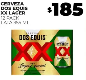 Merco CERVEZA DOS EQUIS XX LAGER 12 PACK LATA 355ML oferta