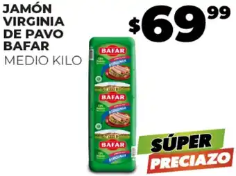 Merco JAMÓN VIRGINIA DE PAVO BAFAR MEDIO KILO oferta