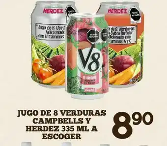 Alsuper Jugos v8 335 ml oferta