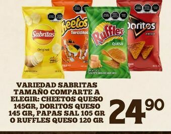 Alsuper Papas fritas sabritas oferta