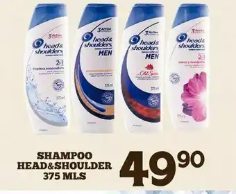 Alsuper Shampoo head & shoulders 375 ml oferta