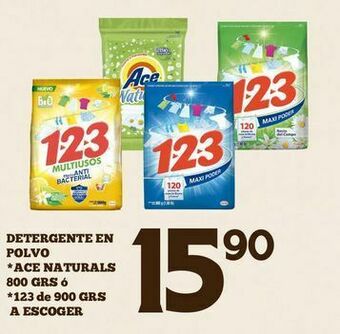 Alsuper Detergente en polvo 123 oferta