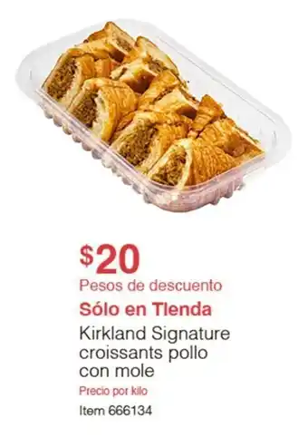 Kirkland Signature croissants pollo con mole