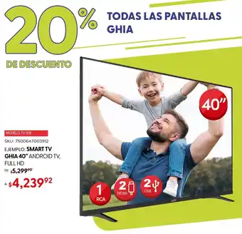 Woolworth GHIA SMART TV 40" oferta