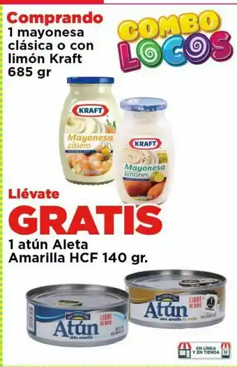 HEB Mayonesa clasica o con limon kraft 685 gr oferta