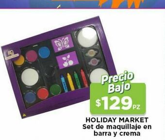 HEB Holiday market set de maquillaje en barra y crema oferta